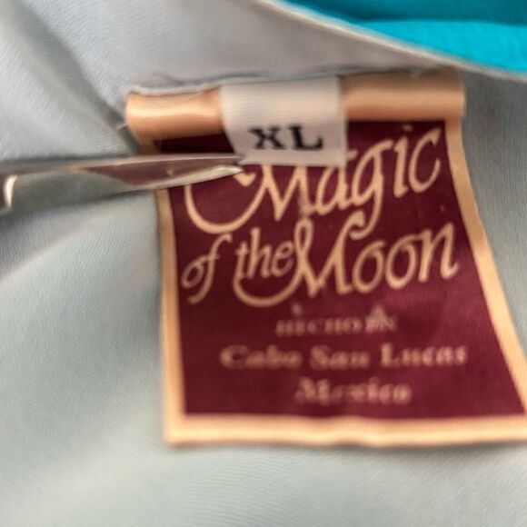 Magic of the Moon Maxi Dress & Kimono Elegant Blue Floral Resortwear Cruise - Picture 2 of 15